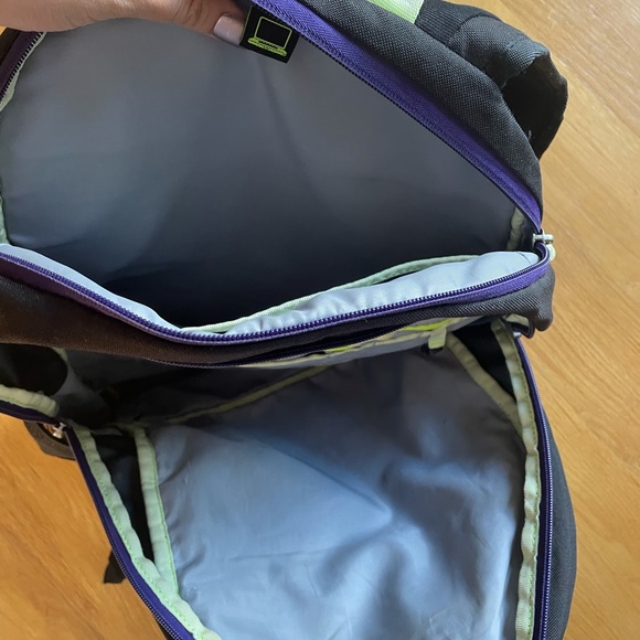 Adidas Ultra Ride Backpack in Black w/ Purple - Picture 3 of 6